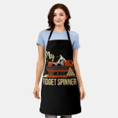 Mijn Fidget Spinner Funny Lathe Woodkeerzijde Vint Schort (Gedragen)