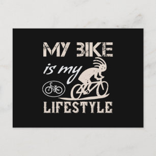 Mijn fiets is mijn levensstijl briefkaart