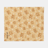 Mijn Filmdeken - Pretzels & Popcorn Snacks Fleece Deken (Voorkant (Horizontaal))
