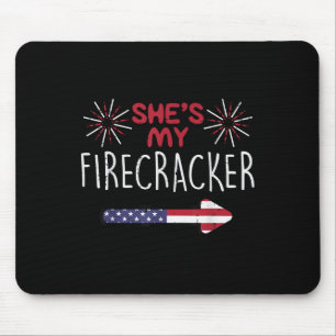 Mijn Firecracker op 4 juli die paren aanpast H Muismat