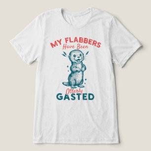 Mijn Flabbers Zijn Volledig Gek Gastter Otter Meme Tri-Blend Shirt
