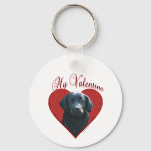 Mijn Flat-Coated Retriever Valentijn Sleutelhanger