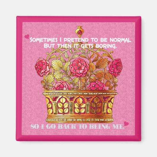 Mijn Floral Crown Magnet Magneet (Voorkant)