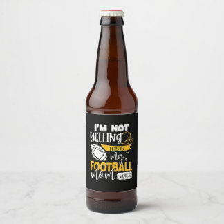 Mijn Football Mam Voice Bier Etiket