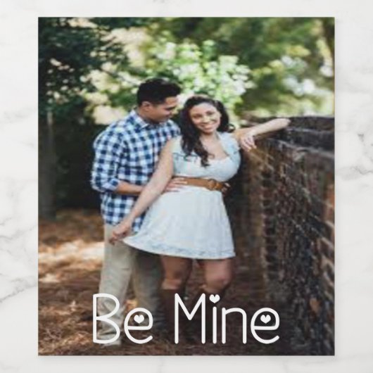 Mijn fotolabel wijn etiket (Enkel label)