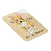 Mijn Franse Bulldog Ate My Homework Magneet (Rechterzijde)