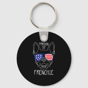 Mijn Franse Bulldog - Leuke Franse Bulldog Vlag va Sleutelhanger