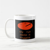 Mijn Fun Meter is Pegged. Koffiemok (Links)
