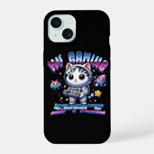 MIJN GAMER RUIMTE - KAWAII RUIMTE KAT iPhone 15 HOESJE