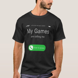 Mijn games noemen me Grappige Volwassen Kinder Gam T-shirt