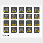 Mijn gaming buddy noemt me papa grappig gamer Geze Vierkante Sticker (Vel)