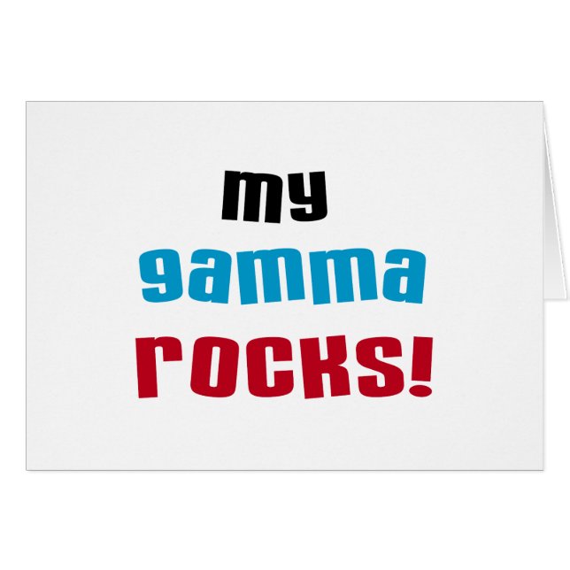 Mijn Gamma Rocks T-shirts en geschenken (Voorkant Horizontaal)