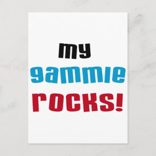 Mijn Gammie Rocks T shirten en geschenken Briefkaart