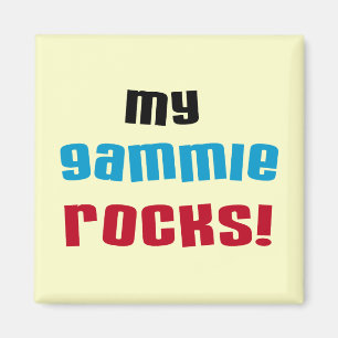 Mijn Gammie Rocks T shirten en geschenken Magneet