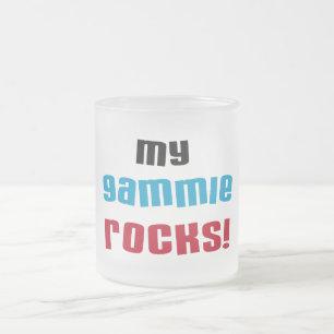 Mijn Gammie Rocks T shirten en geschenken Matglas Koffiemok