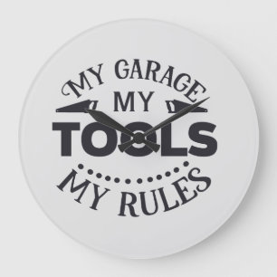 Mijn Garage Mijn Regels Grote Klok