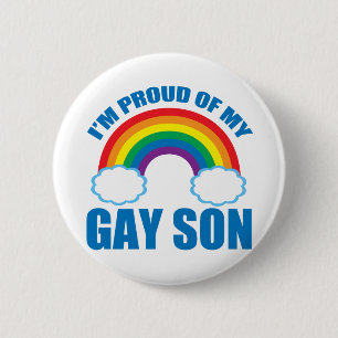 Mijn Gay Son Ronde Button 5,7 Cm