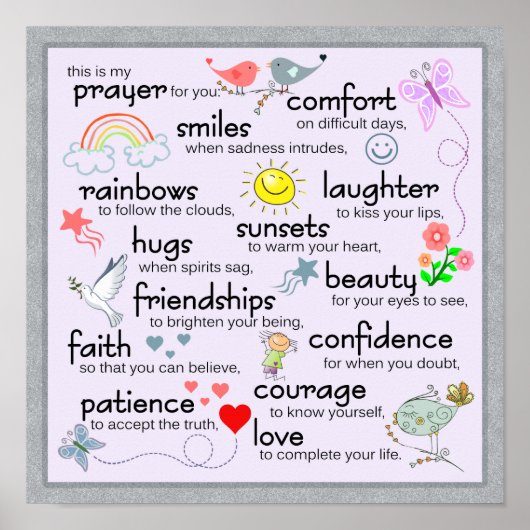 Mijn gebed voor jou poster (Voorkant)