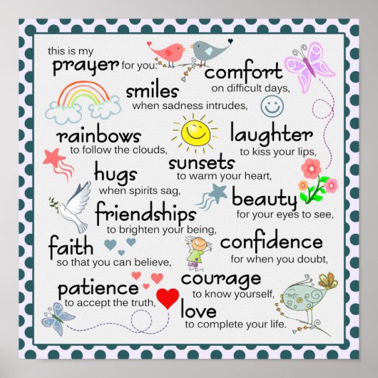 Mijn gebed voor jou poster (Voorkant)