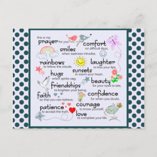 Mijn Gebed voor u Briefkaart