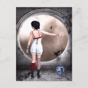 Mijn gebroken hartswaanzinnig Briefkaart van de Ku