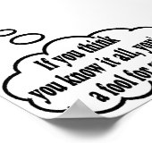 Mijn gedachten precies! poster (Hoek)