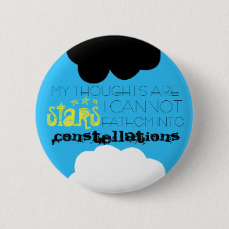 Mijn gedachten zijn sterrenButton Ronde Button 5,7 Cm