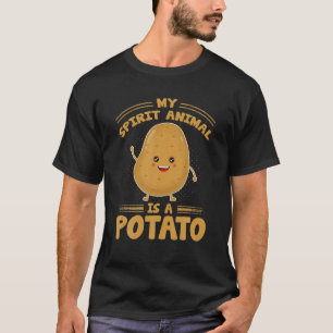 Mijn gedistilleerde dier is een aardappel - staafa t-shirt
