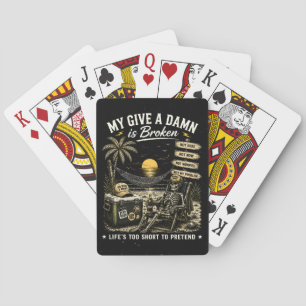 Mijn Geef-Een-Zier is Gebroken Leven is Te Kort Pokerkaarten