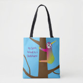 Mijn Geest Dier is een Slothicorn aangepaste naam Draagtas (Voorkant)