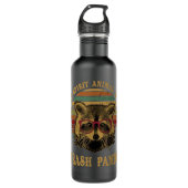 Mijn Geest Dier is een Trash Panda grappig racegif Waterfles (Voorkant)