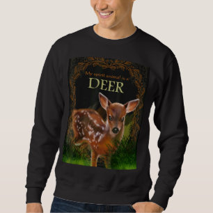 Mijn geestdier is een hertenjager op wilde dieren trui