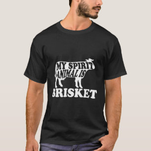 Mijn geestendier is Brisket BBQ Grill Funny Grilli T-shirt