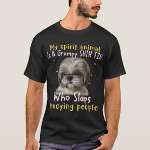 Mijn Geestesdier is een bruine sjiiet Tzu - Shih T T-shirt