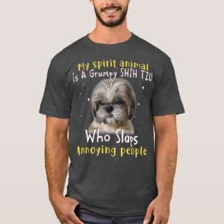 Mijn Geestesdier is een bruine sjiiet Tzu - Shih T T-shirt