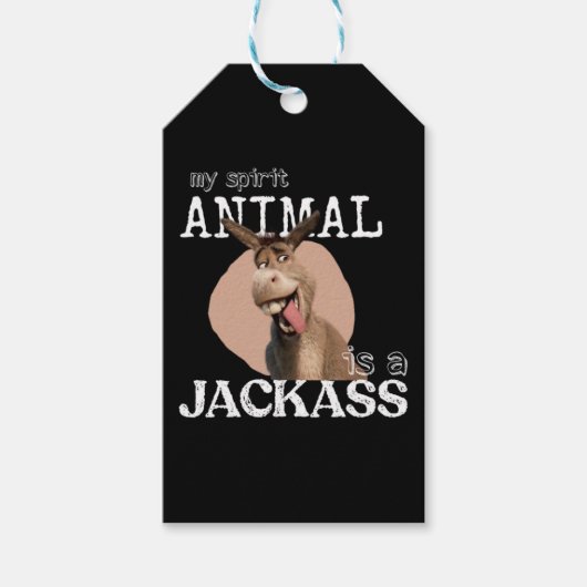 Mijn geestesdier is een eikel. cadeaulabel (Voorkant)