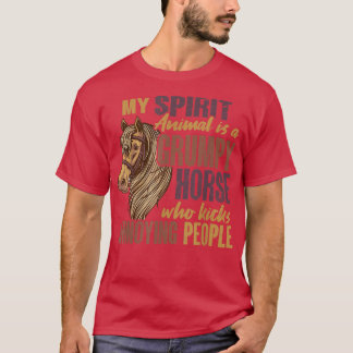 Mijn Geestesdier is een paard, een paard dat overl T-shirt