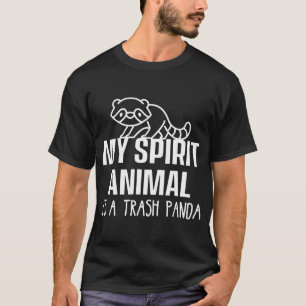 Mijn Geestesdier is een vuilnisdiertje van Panda. T-shirt