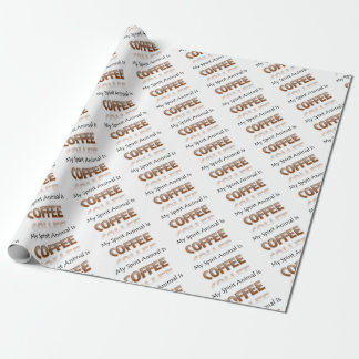 Mijn Geestesdier is koffie Cadeaupapier