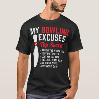 Mijn Geheime Bowlingtechniek Grappige Bowling T-shirt