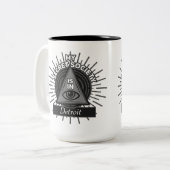 Mijn geheime maatschappij is in (om het even welke tweekleurige koffiemok (Voorkant links)