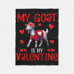 Mijn geit is mijn Valentijnshartjes bijpassende bo Fleece Deken
