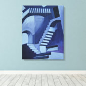 Mijn gekke trappen canvas afdruk (Insitu (Houten vloer))