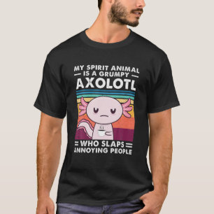 Mijn geliefde dier is een brutale Axolotl Funny Ax T-shirt