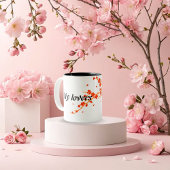 Mijn geliefde tweekleurige koffiemok