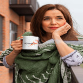 Mijn geliefde tweekleurige koffiemok