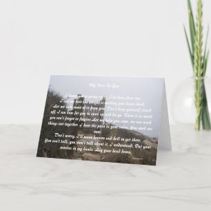 Mijn gelofte aan jou feestdagen kaart