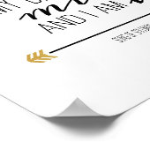 Mijn geloof is Mijnbouw, Schrift Poster (Hoek)