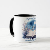 Mijn gelukkige plaats is tussen de pagina's van ee mok (Voorkant links)