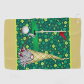 Mijn geluksgnoom golfhanddoek (Horizontaal)